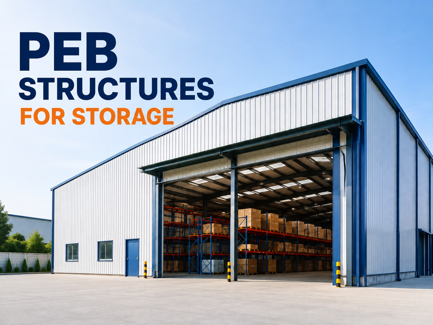 PEB Structures for Storage : Cement & Building Material Storage PEB Construction 